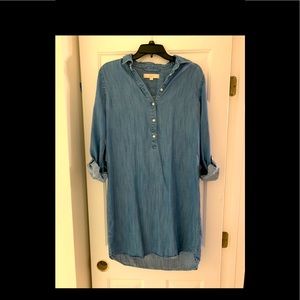 Loft chambray shirt dress